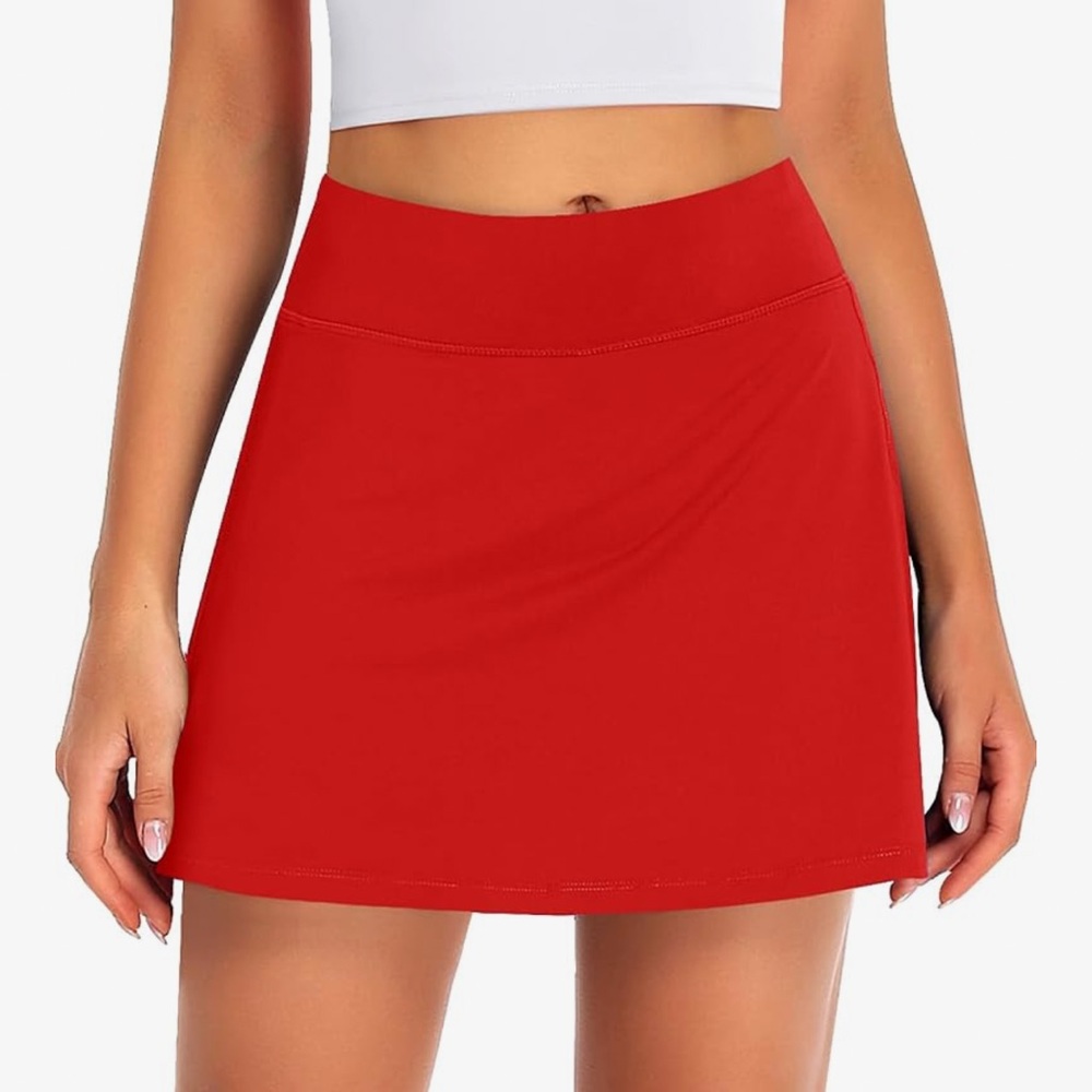 NWT Red Athletic Skort